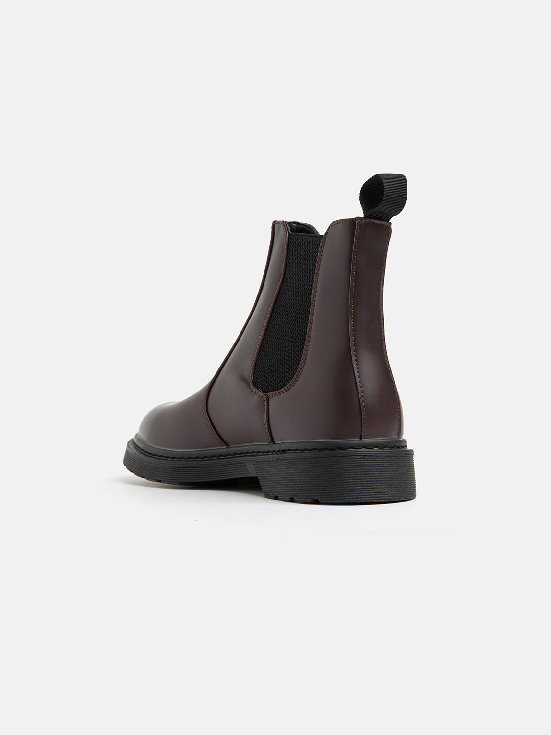 Chelsea boot with rubber sole - BORDEAUX