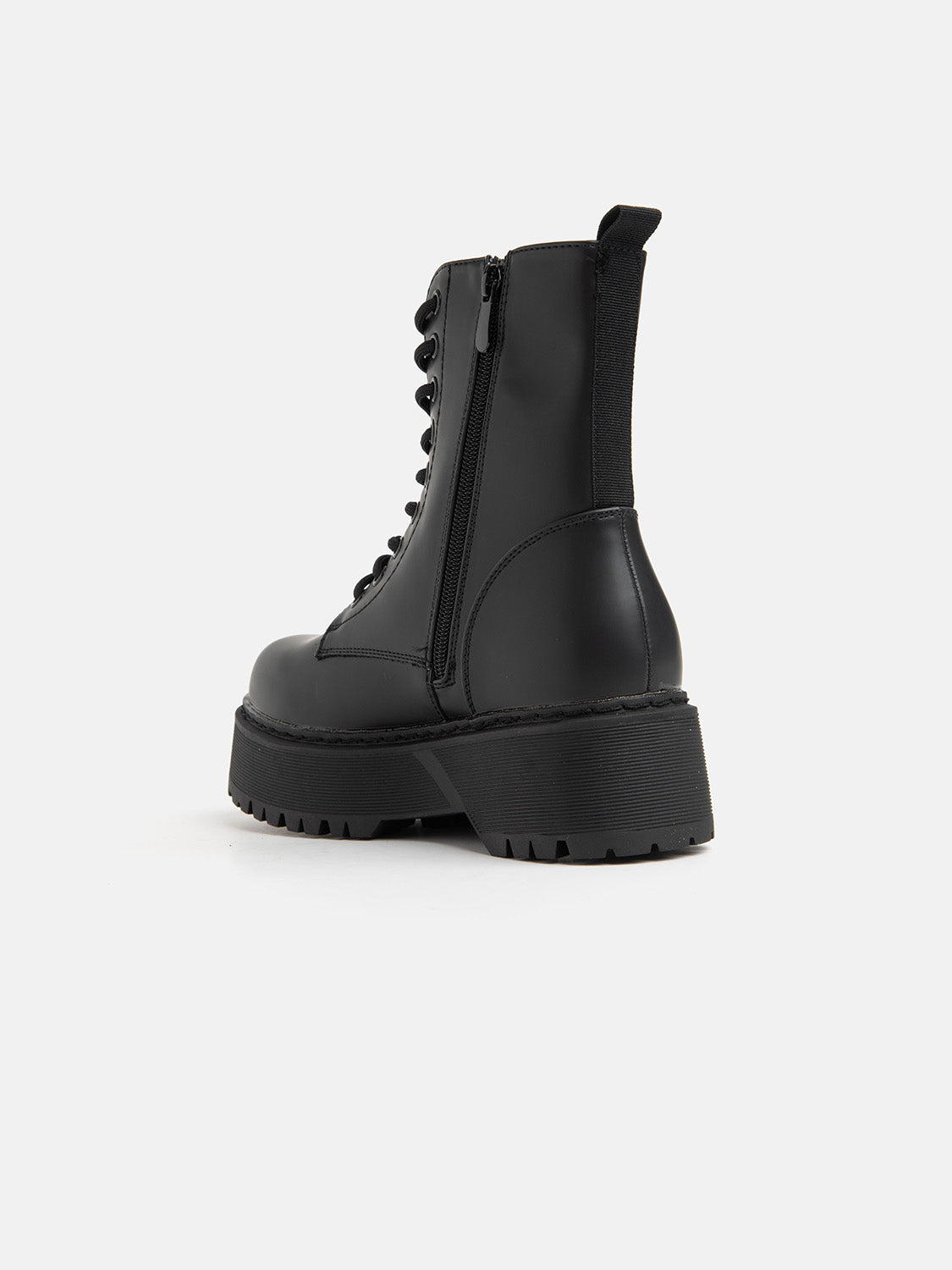 Platform ankle boot - BLACK