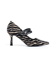 Decolleté zebrato con cinturini - ZEBRA