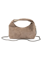 Borsa a mano minimal con manico oro - KHAKI