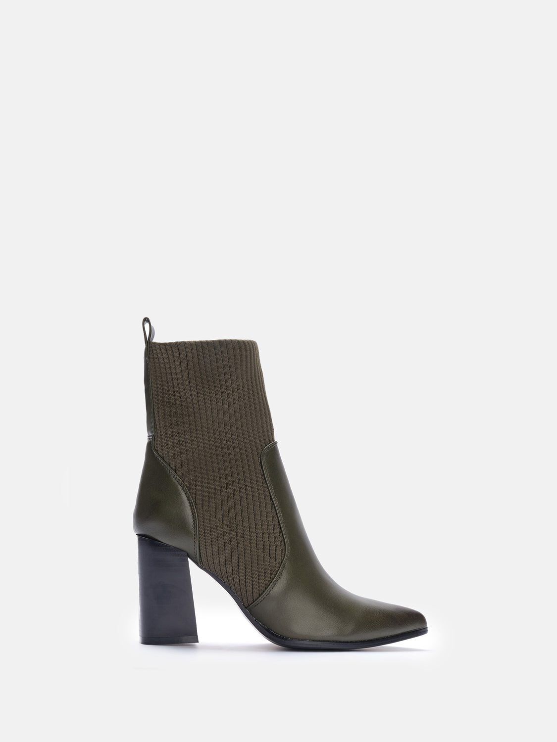 Combined ankle boot heel 8 - GREEN