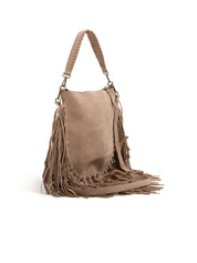 Borsa boho con intagli - CAMMELLO