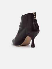 Embossed 8-heel ankle boot - BORDEAUX