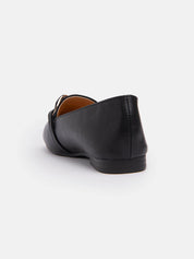 Mocassino slim-line con catena - NERO