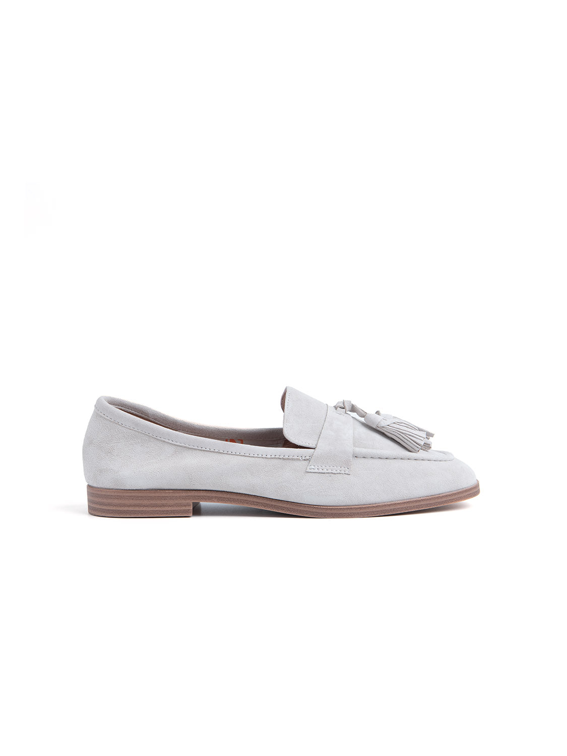 Suede Tassel Loafer - SAND