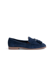 Suede Tassel Loafer - NAVY BLUE