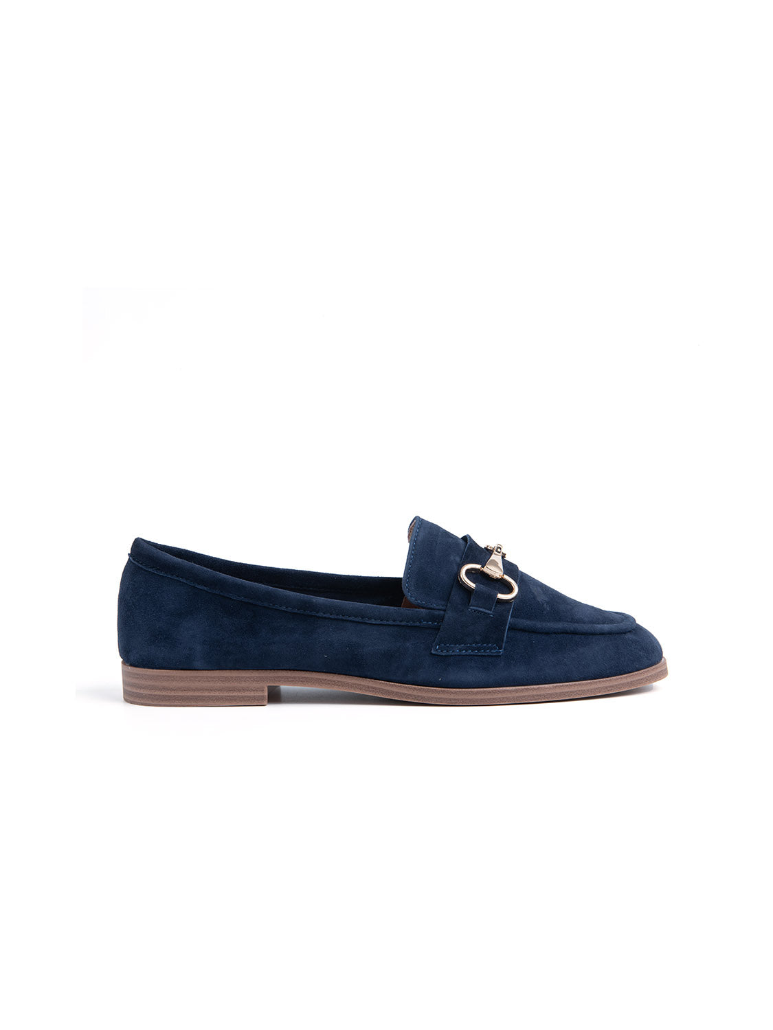 Mocassino con morsetto punta quadrata - BLU NAVY