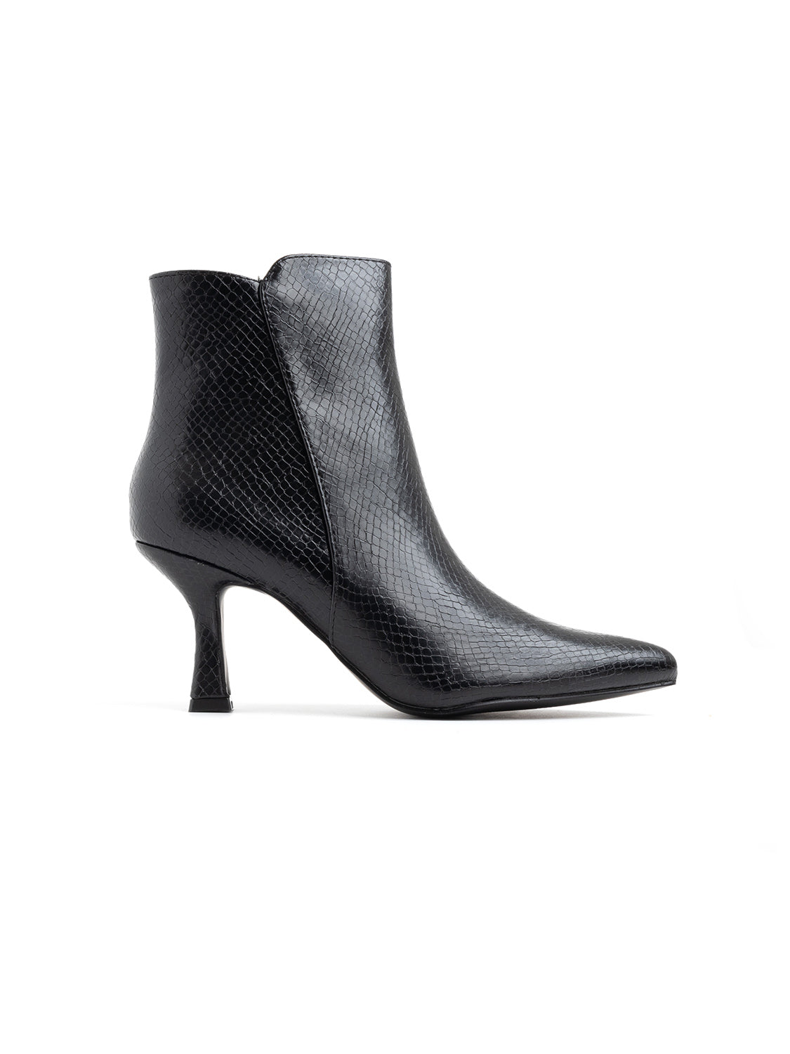 Flared ankle boot with rock heel - PITONE