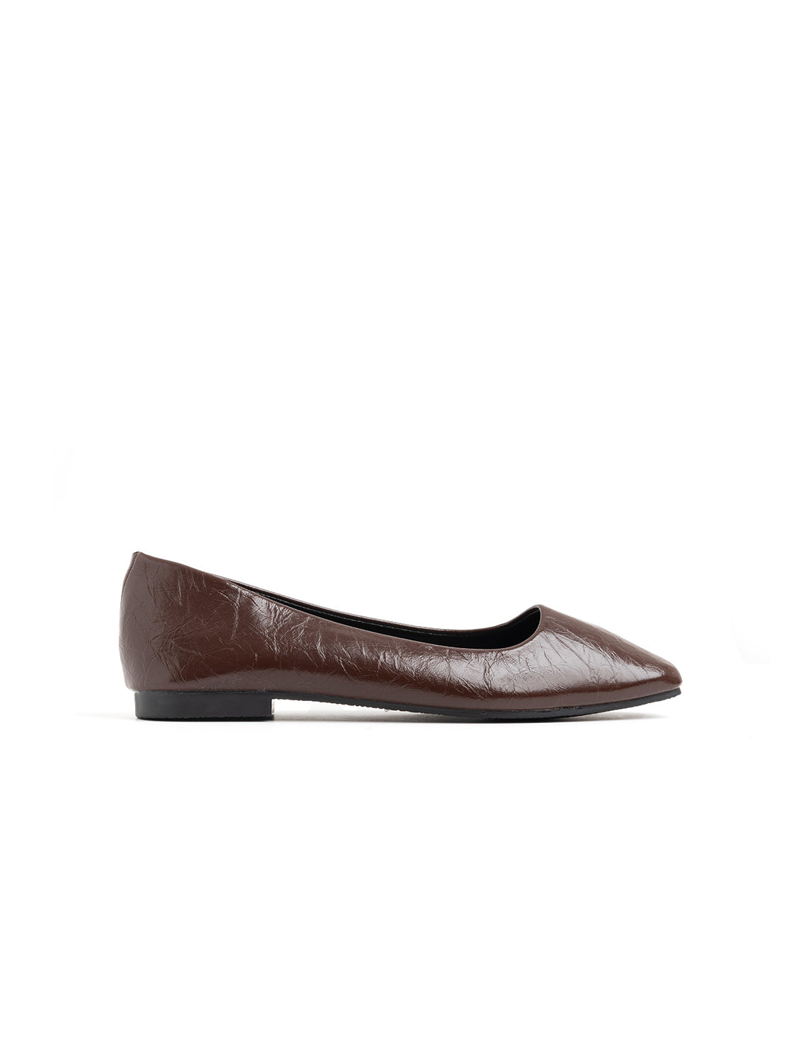 Square-toe ballerina - BROWN