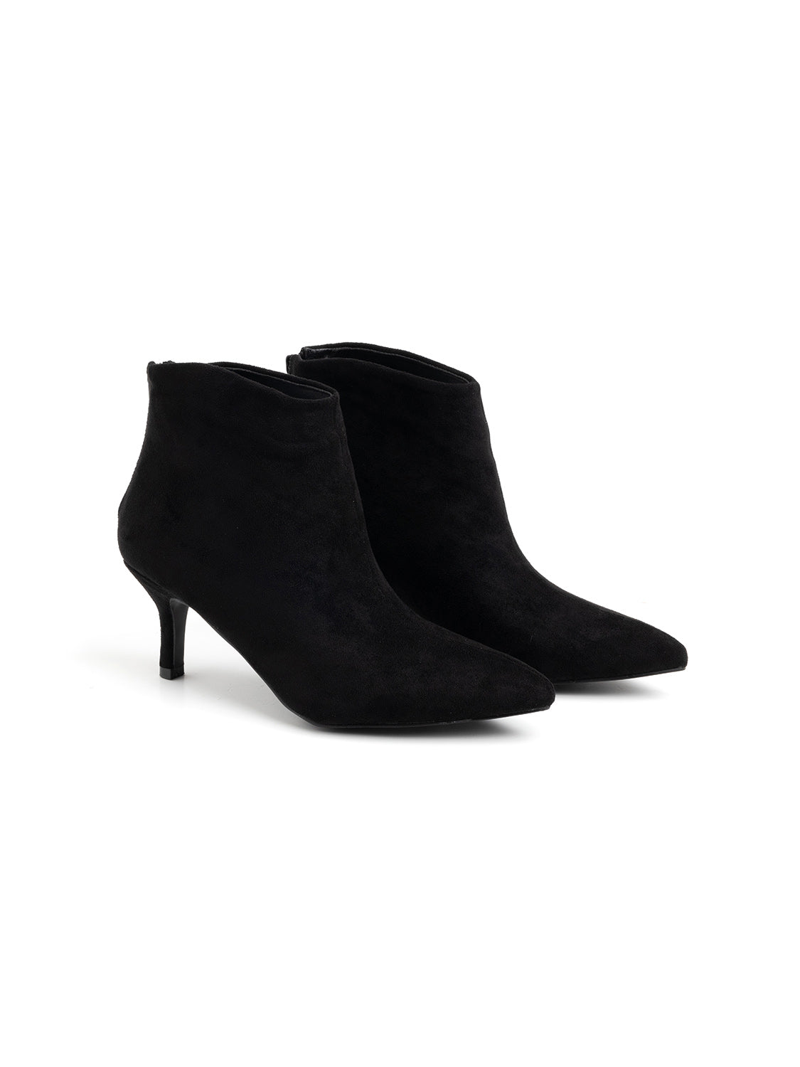 Pointed toe ankle boot with stiletto heel - SUEDE