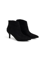 Pointed toe ankle boot with stiletto heel - SUEDE