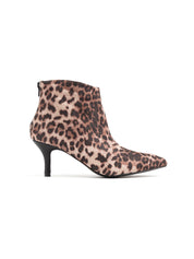 Pointed toe ankle boot with stiletto heel - LEOPARD