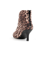 Pointed toe ankle boot with stiletto heel - LEOPARD