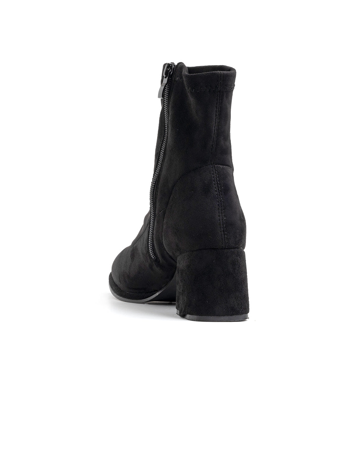 Ankle boot with soft shaft and square heel - SUEDE