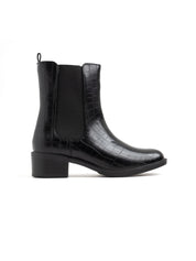 Classic ankle boot with elastic fit - BLACK COCO