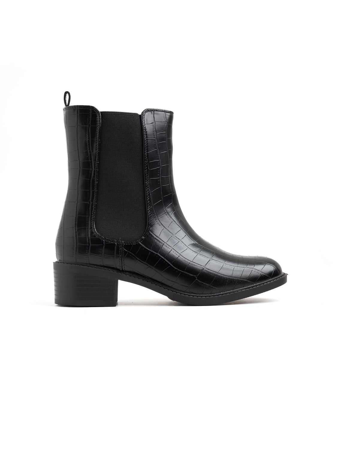 Tronchetto classico con calzata elastica - NERO COCO
