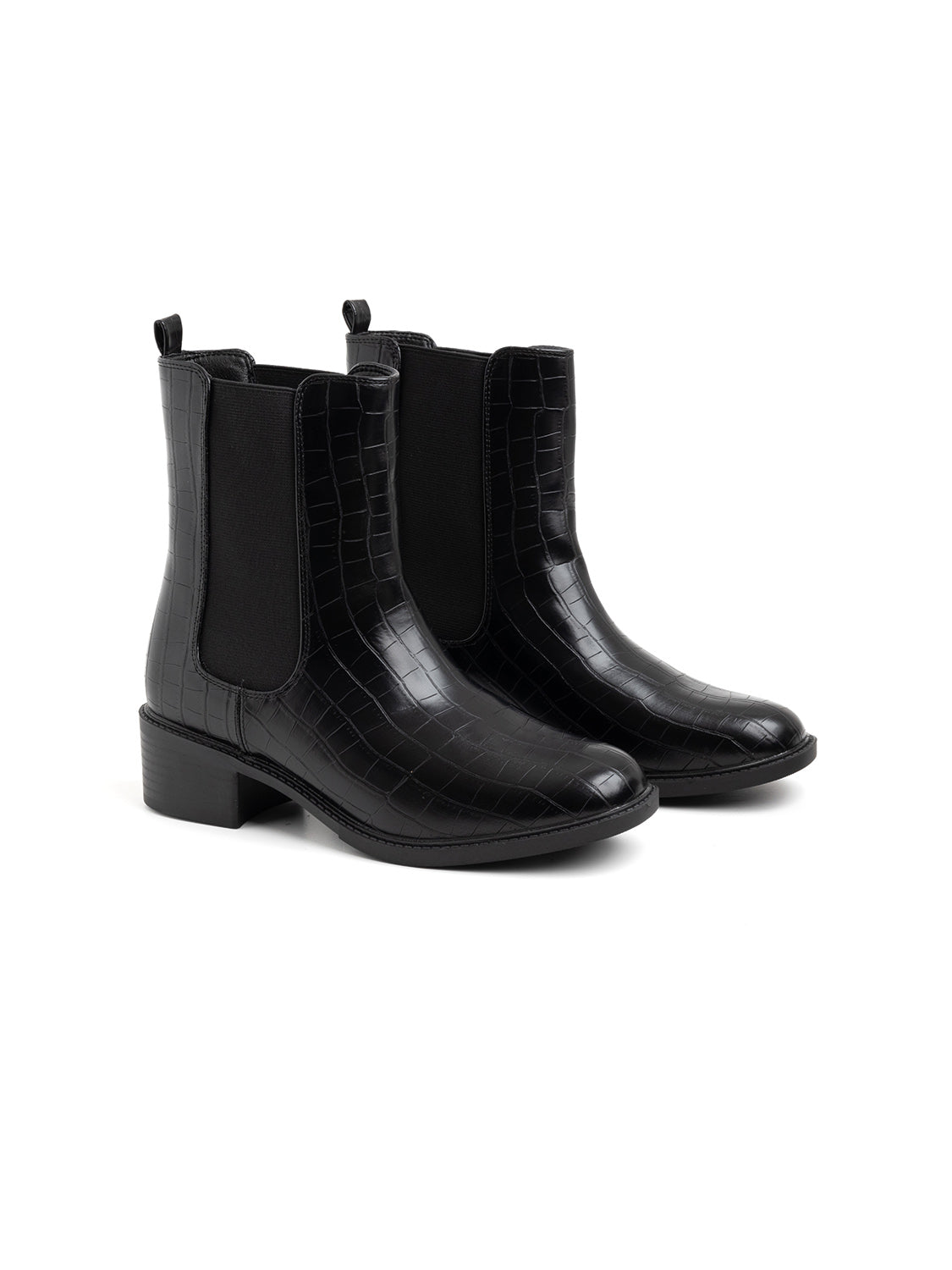 Tronchetto classico con calzata elastica - NERO COCO