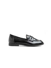 Classic Patent Leather Moccasin - BLACK