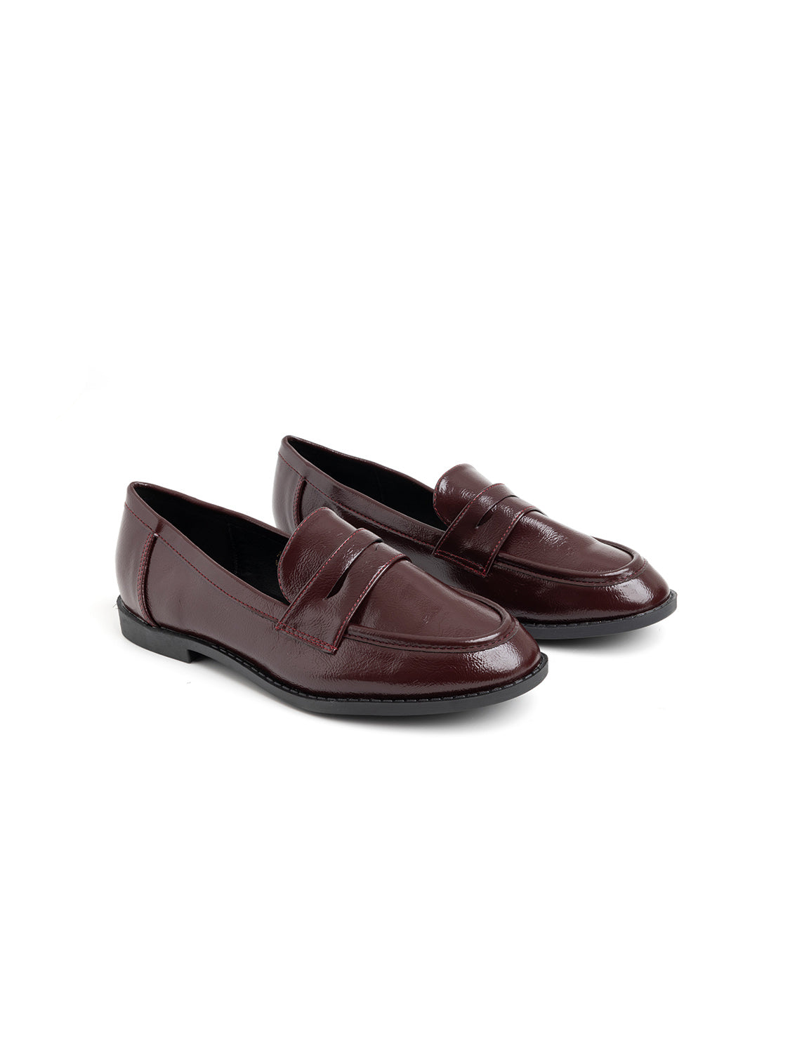 Classic patent leather loafer - WINE