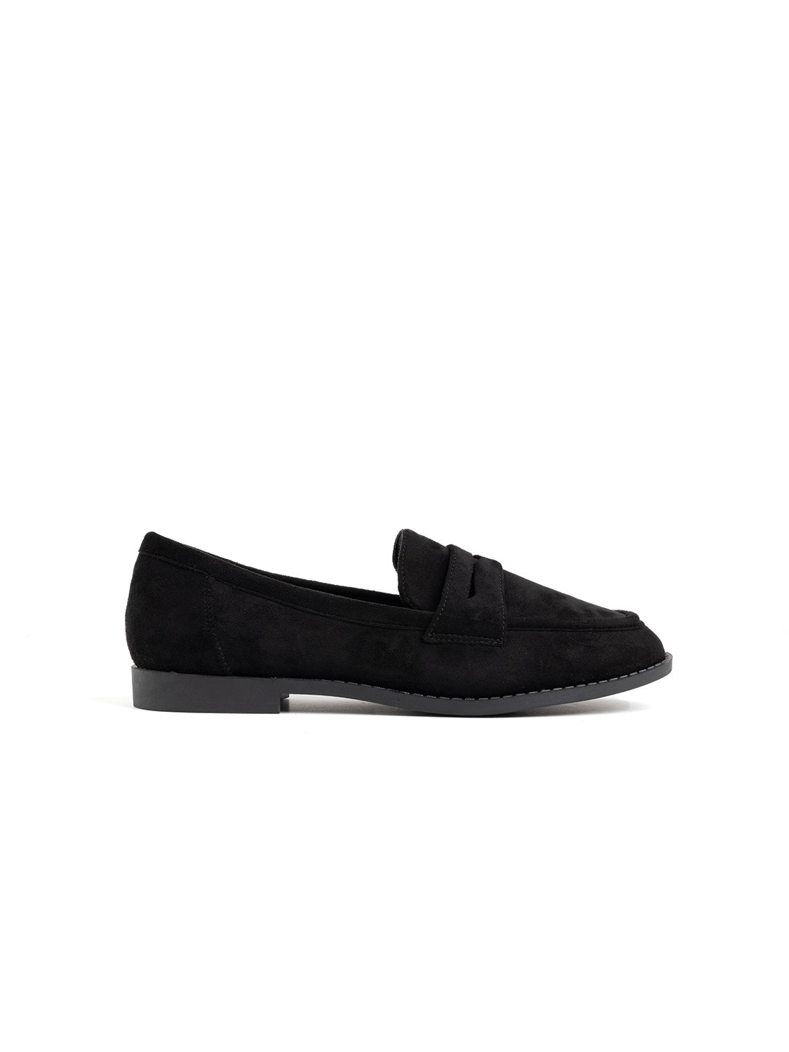 Classic suede loafer - BLACK