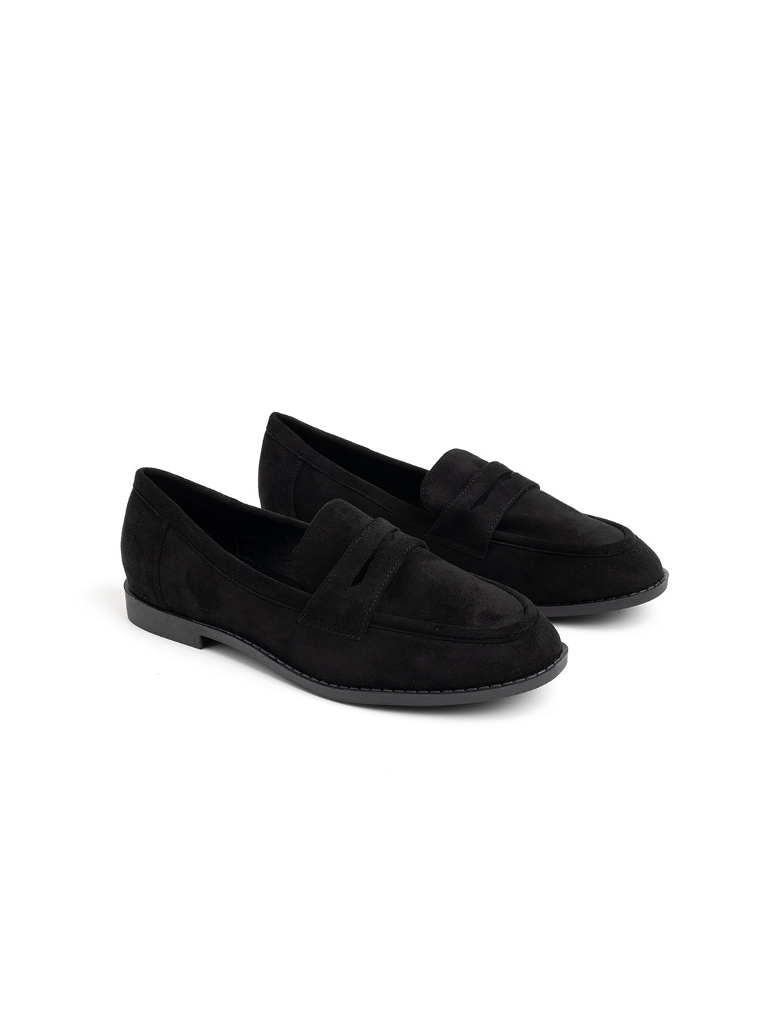 Classic suede loafer - BLACK
