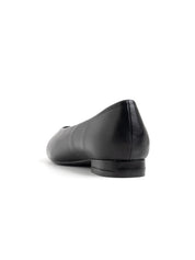 Simple ballerina with 2cm heel - BLACK
