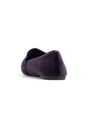 Velvet Moccasin with Penny Band - PURPLE