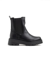 Biker con elastico e fondo carro-armato - NERO