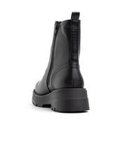 Biker con elastico e fondo carro-armato - NERO