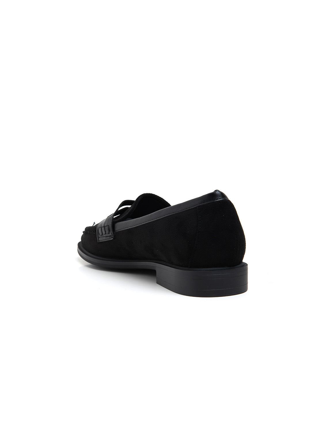 Mocassino in simil camoscio - NERO