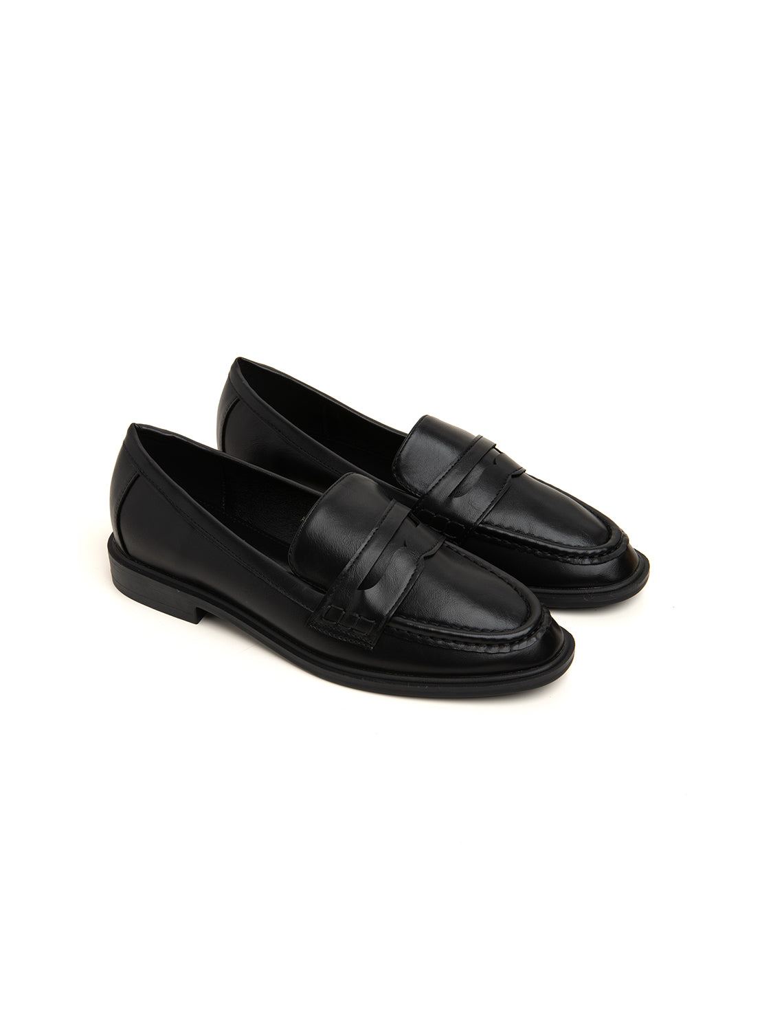 Mocassino classico con fascia penny - NERO