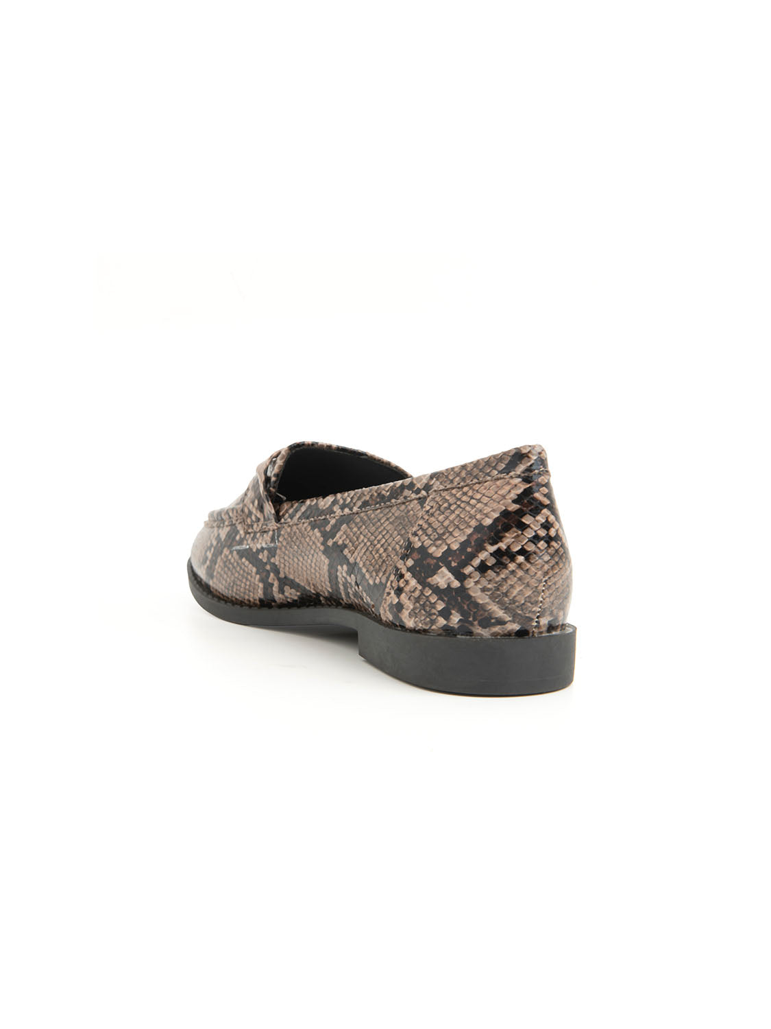 Snake-effect loafers - GREY