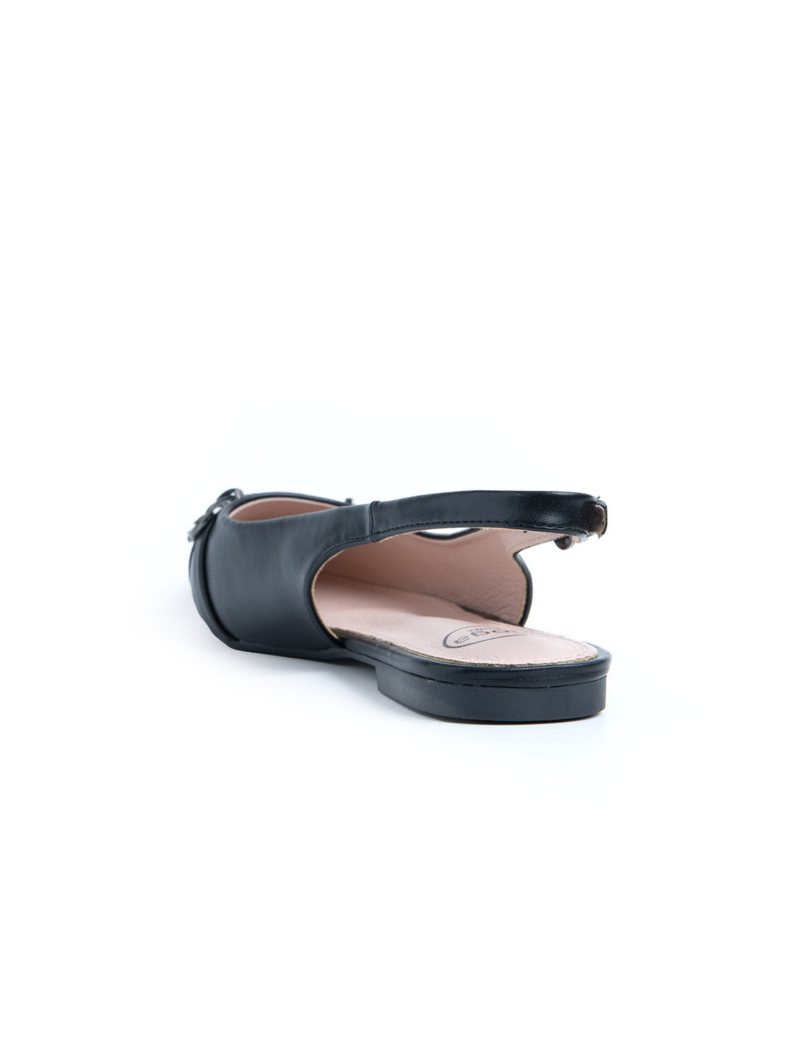 Slingback con cinturino sulla punta - NERO