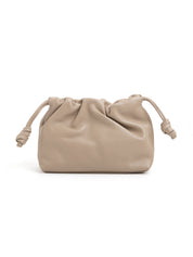 Borsa a Tracolla "Cloud" in Vera Pelle Martellata - TAUPE