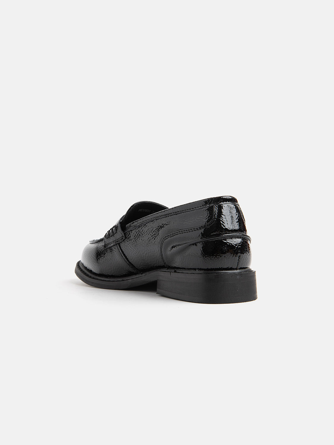 Patent moccasin - BLACK