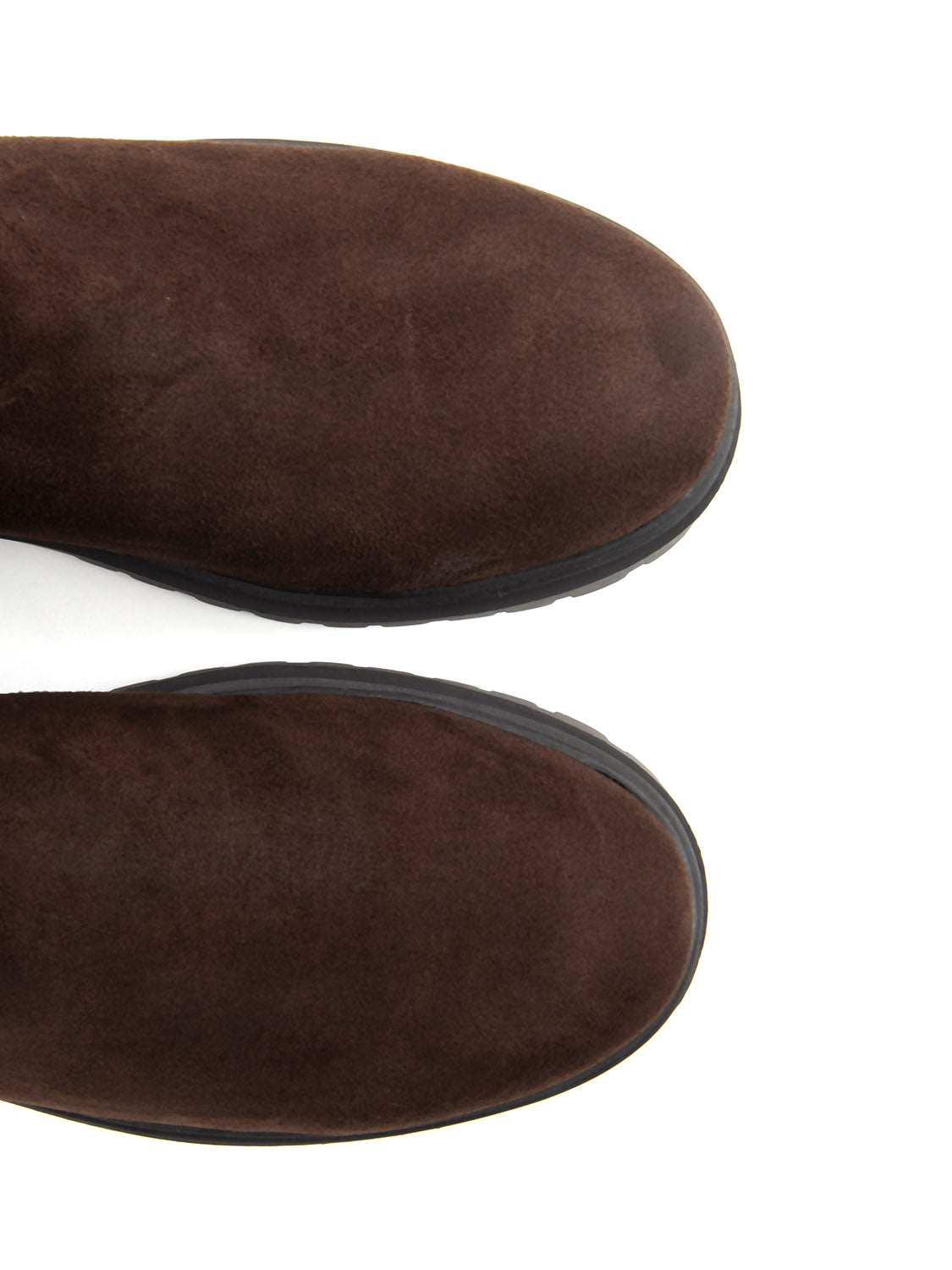 Chelsea ankle boots with lug sole - BROWN SUEDE