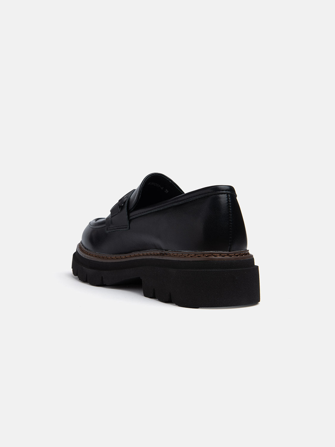 Moccasin with tank bottom and clamp - BLACK