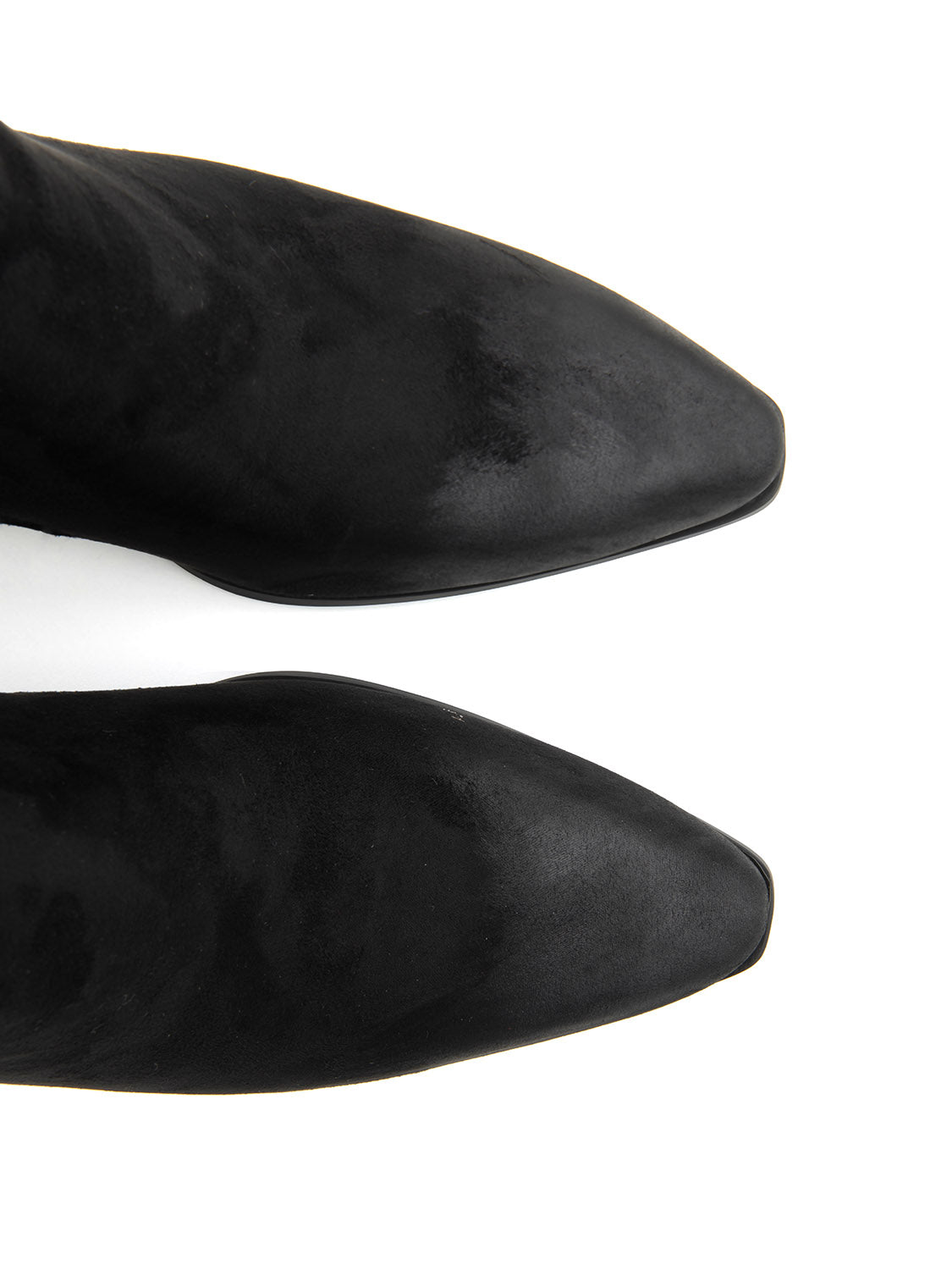 Low-cut suede cowboy boots - BLACK