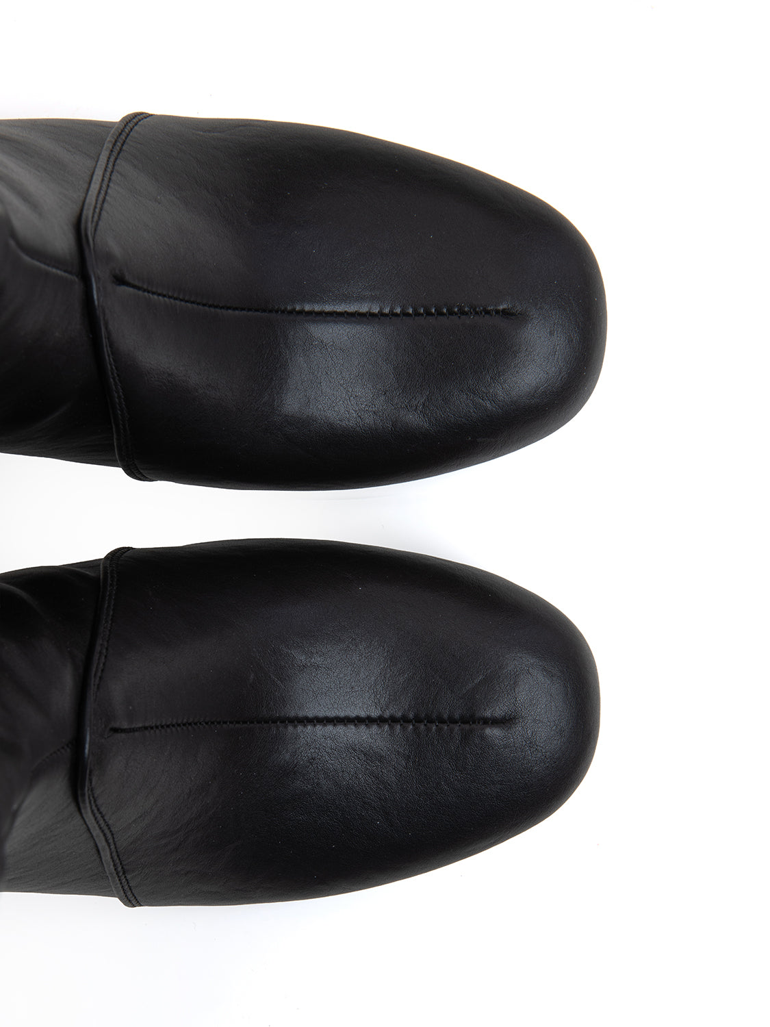 Tronchetto scultoreo con gambale alto - NERO