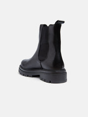 Chelsea boot in genuine leather - BLACK