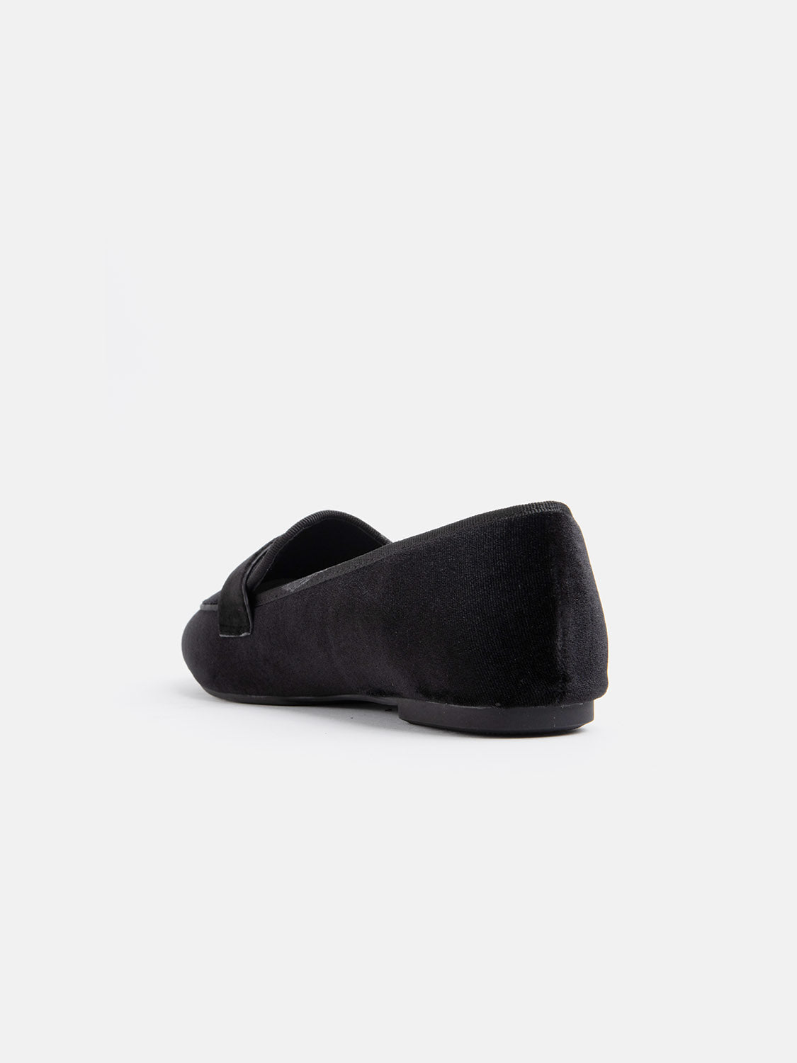 Velvet moccasin - BLACK