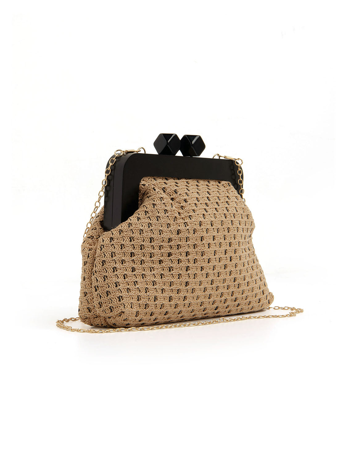 Pochette in tessuto - KHAKI