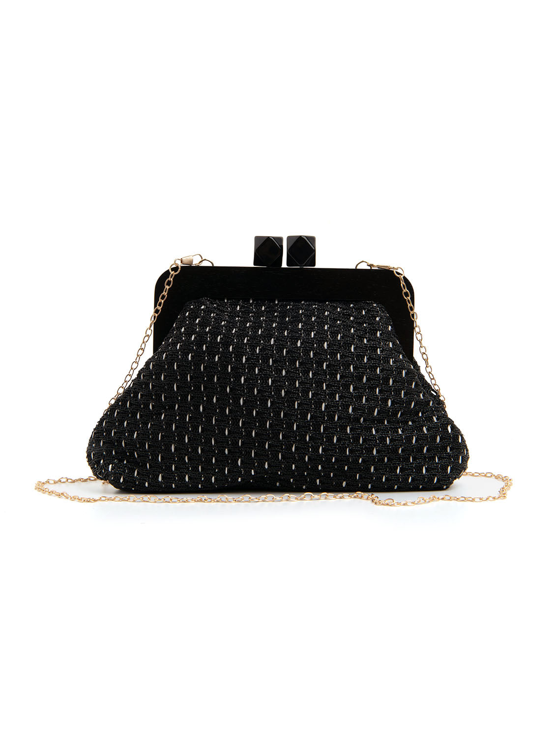 Pochette in tessuto - NERO