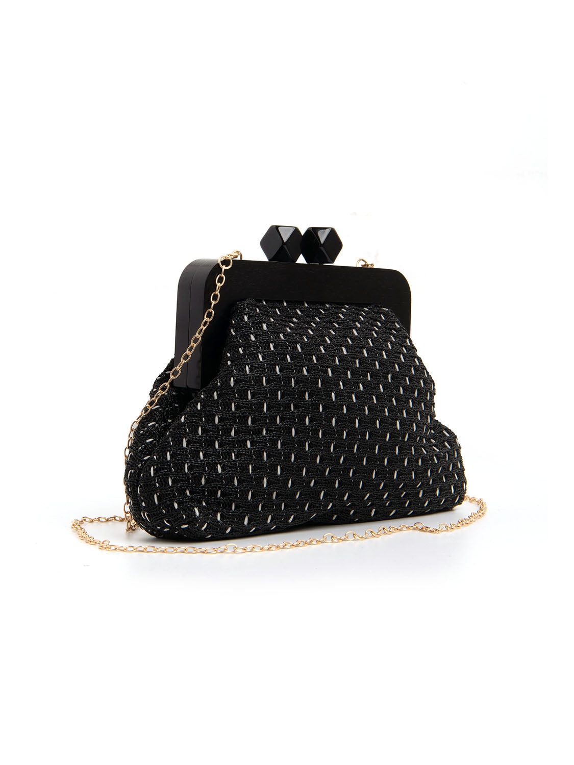 Pochette in tessuto - NERO