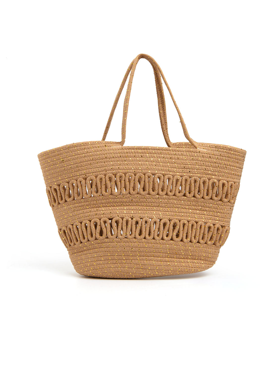 Borsa da mare in corda - KHAKI