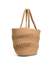 Borsa da mare in corda - KHAKI