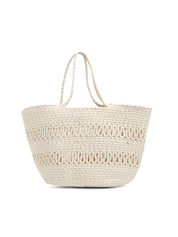 Borsa da mare in corda - BEIGE
