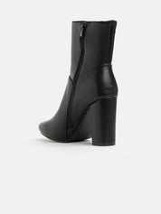 Ankle boot with 12cm heel - BLACK