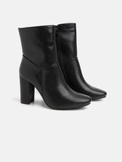 Ankle boot with 12cm heel - BLACK