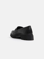 Chunky moccasin - BLACK